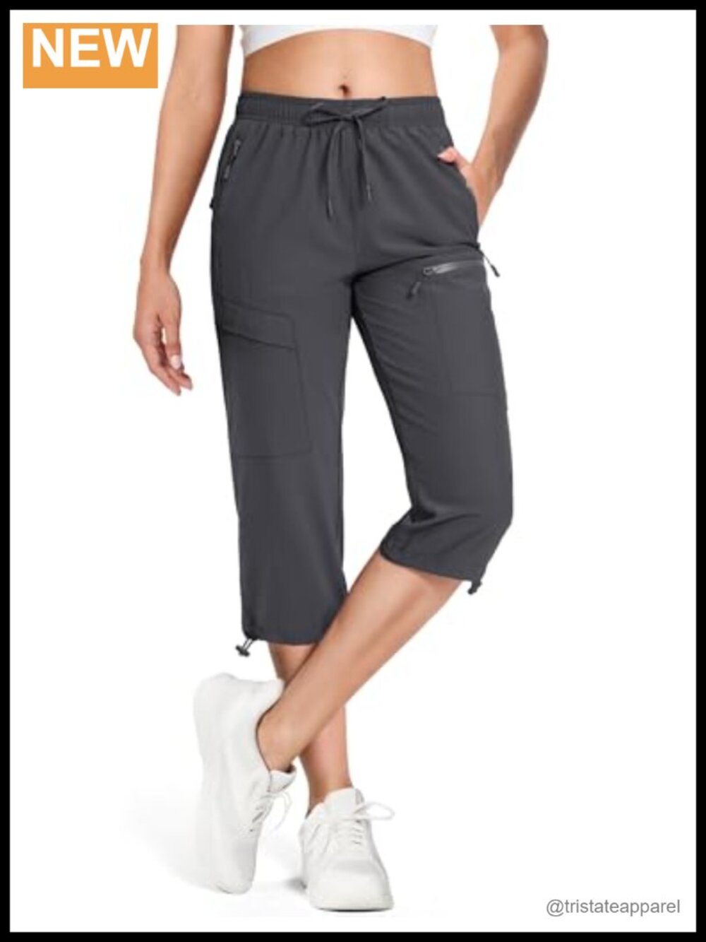 Women's Cargo Capris Quick Dry UPF 50+ Lightweight Hiking Pants